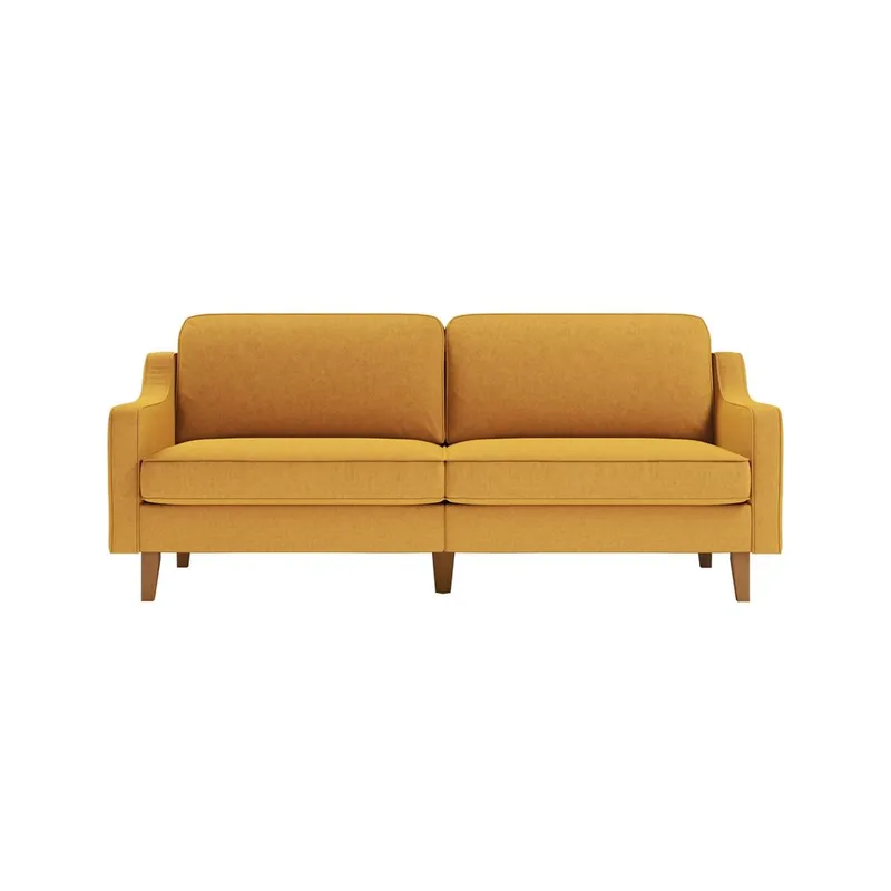 Lorvas 3-sits Soffa - Senapsgul - Möbler - Soffa - Sammetssoffa