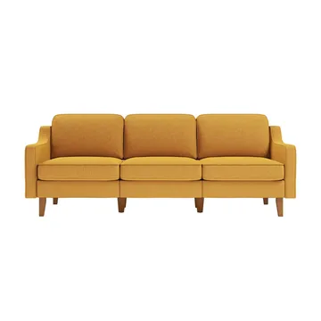 Lorvas 3-sits Soffa - Senapsgul - Möbler - Soffa - Sammetssoffa
