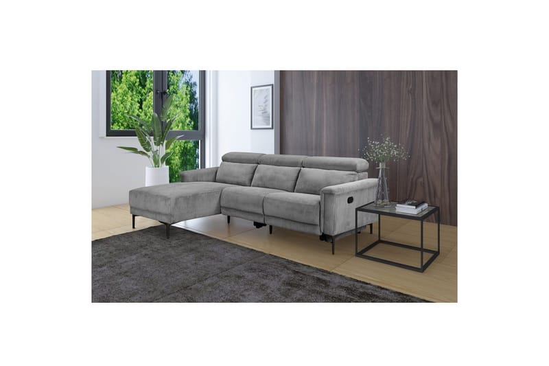 Lund Reclinersoffa 3-sits - Grå - Möbler - Soffa - Biosoffa & reclinersoffa