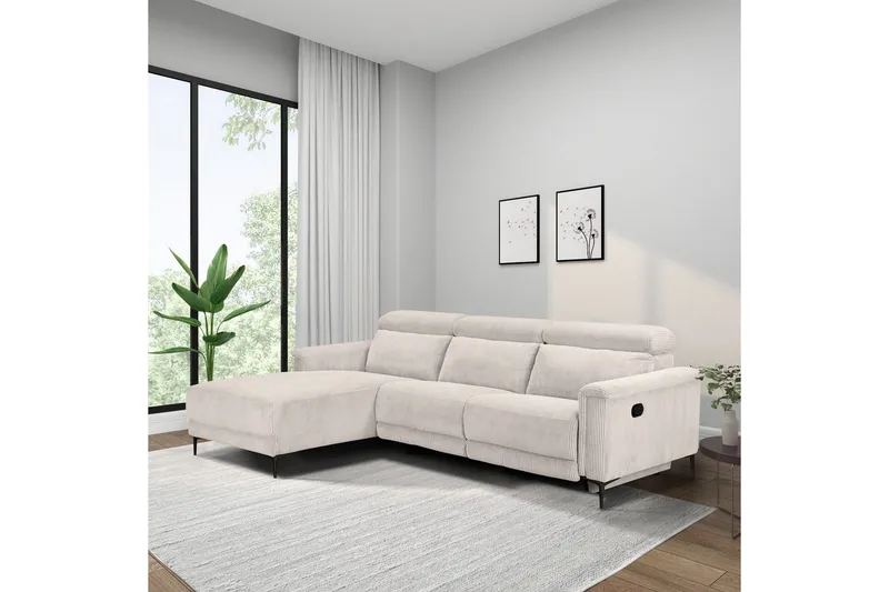 Lund Reclinersoffa 3-sits - Vit - Möbler - Soffa - Biosoffa & reclinersoffa