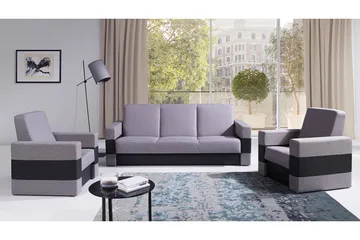 Lux Soffgrupp - Grå - Möbler - Soffa - Soffgrupp