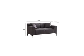 Malpani Soffa 2-sits - Antracit - Möbler - Soffa - 2 sits soffa