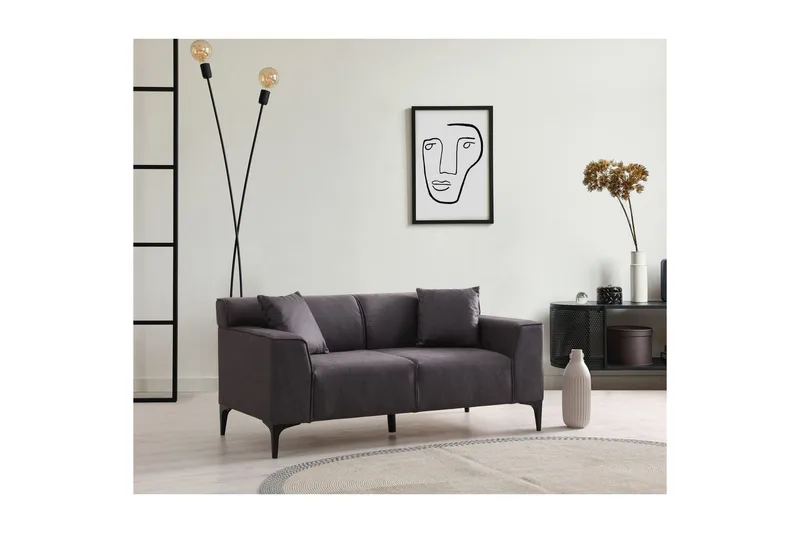 Malpani Soffa 2-sits - Antracit - Möbler - Soffa - 2 sits soffa