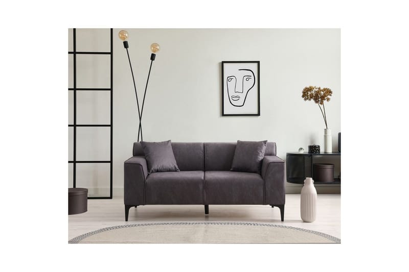 Malpani Soffa 2-sits - Antracit - Möbler - Soffa - 2 sits soffa
