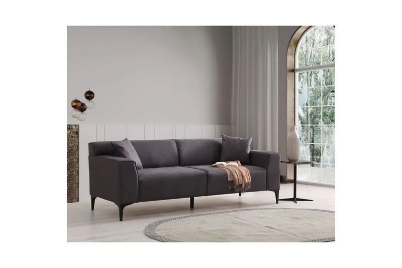 Malpani Soffa 3-sits - Antracit - Möbler - Soffa - 3 sits soffa