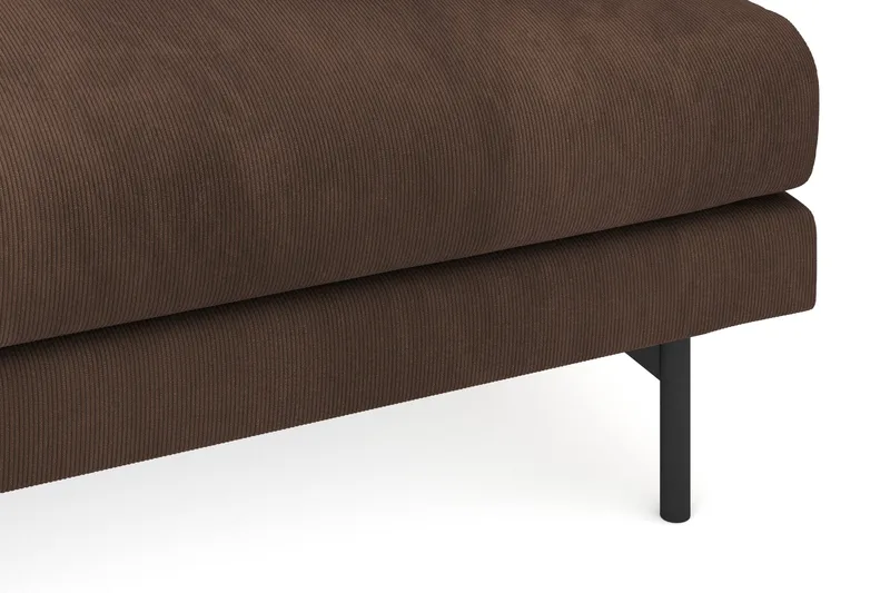 Menard 3-sits Djup Manchestersoffa - Brun - Möbler - Soffa - 3 sits soffa