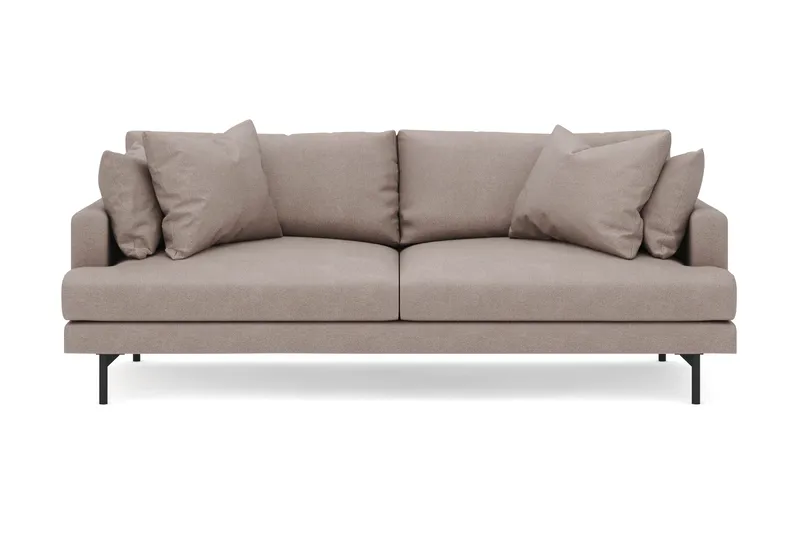 Menard 4-sits Djup Tygsoffa - Brun - Möbler - Soffa - 4 sits soffa