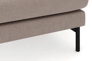 Menard 4-sits Högervänd Stor U-formad Djup Soffa med Divan och Schäslong i Tyg - Brun - Möbler - Soffa - U-soffa