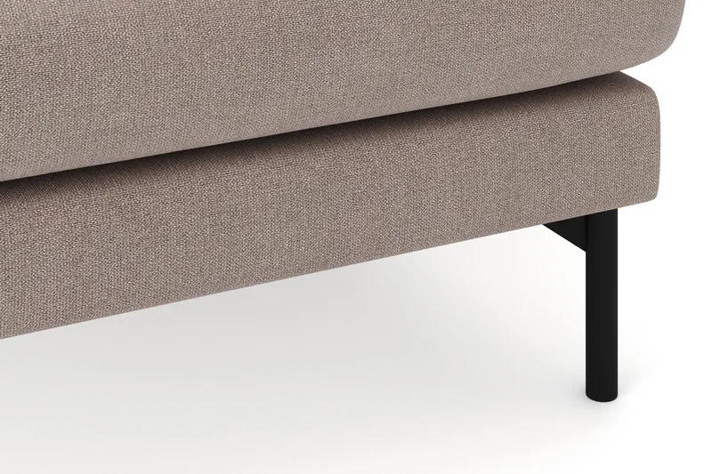 Menard 4-sits Högervänd Stor U-formad Djup Soffa med Divan och Schäslong i Tyg - Brun - Möbler - Soffa - U-soffa