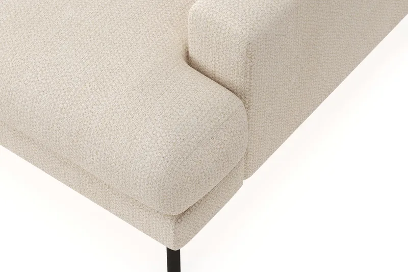 Menard Premium 5-sits Vänstervänd L-formad Djup Schäslongsoffa i Chenille - Ljusbeige - Möbler - Soffa - Divansoffor & schäslongsoffa