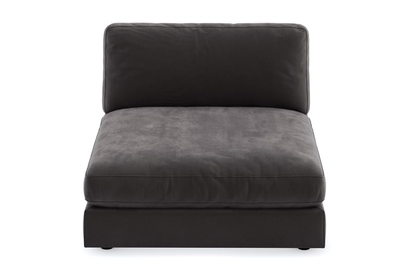 Arken 2-sits Divanmodul i Sammet - Mörkgrå - Möbler - Soffa - Modulsoffor - Övriga moduler till modulsoffa