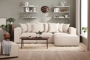Cubo 1-sits Högermodul i Tyg 108 cm bred - Beige - Möbler - Soffa - Modulsoffor - Övriga moduler till modulsoffa