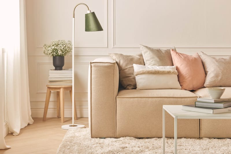Cubo 1-sits Vänstermodul i Tyg 108 cm bred - Beige - Möbler - Soffa - Modulsoffor - Övriga moduler till modulsoffa
