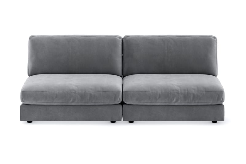 Arken 4-sits Modulsoffa i Sammet, Ljusgrå