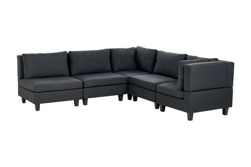 Buck Modulsoffa 5-sits - Svart - Möbler - Soffa - Modulsoffor - Komplett modulsoffa