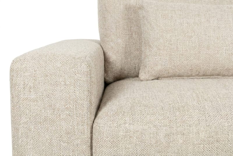 Dubai 2-sits soffa Extra Djup i Chenille - Beige - Möbler - Soffa - Modulsoffor - Komplett modulsoffa
