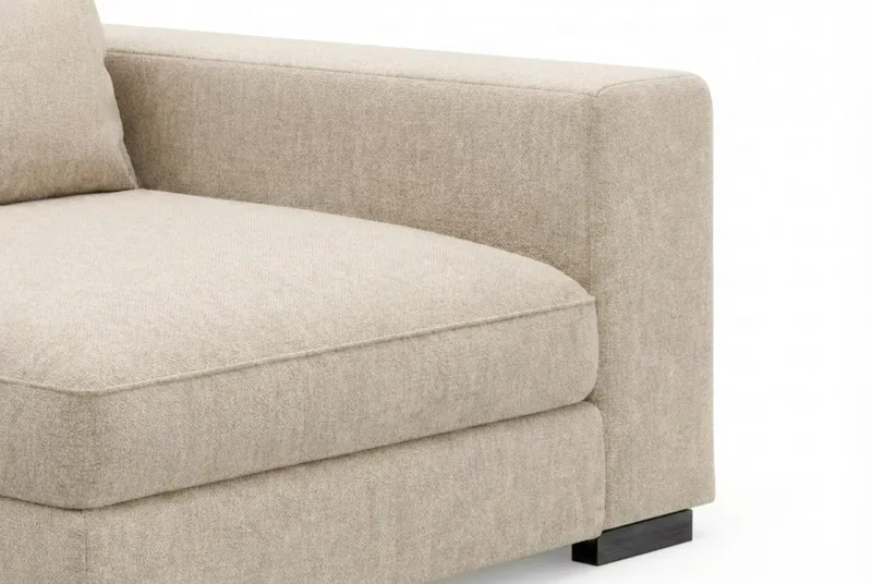 Dubai Armstöd Höger i Chenille - Beige - Möbler - Soffa - Modulsoffor - Övriga moduler till modulsoffa