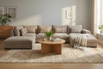 Dubai Armstöd Höger i Tyg - Brun - Möbler - Soffa - Modulsoffor - Övriga moduler till modulsoffa