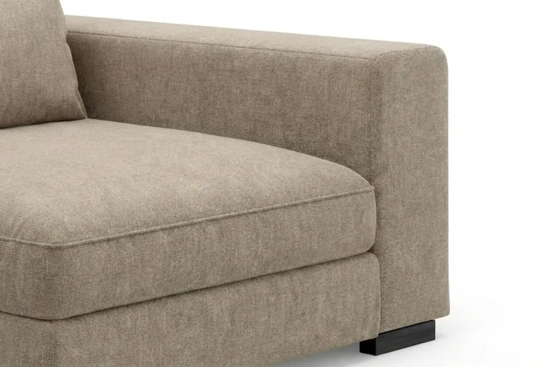 Dubai Armstöd Höger i Tyg - Brun - Möbler - Soffa - Modulsoffor - Övriga moduler till modulsoffa