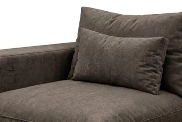 Dubai Armstöd Vänster i Tyg - Mörkbrun - Möbler - Soffa - Modulsoffor - Övriga moduler till modulsoffa