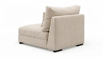 Dubai Mittmodul i Chenille Extra Djup - Beige - Möbler - Soffa - Modulsoffor - Mittmodul