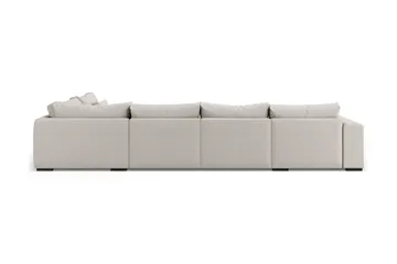 Dubai Stor U-modulsoffa med Divan Vänster 432 cm Extra Djup - Beige - Möbler - Soffa - Modulsoffor - Komplett modulsoffa