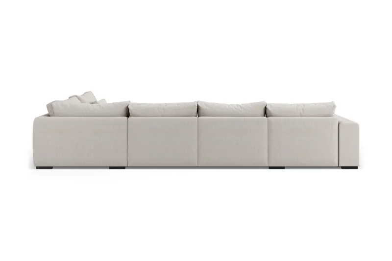 Dubai Stor U-modulsoffa med Divan Vänster 432 cm Extra Djup - Beige - Möbler - Soffa - Modulsoffor - Komplett modulsoffa