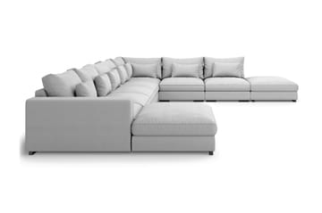Dubai U-modulsoffa Large med Divan Vänster Extra Djup - Ljusgrå - Möbler - Soffa - Modulsoffor - Komplett modulsoffa