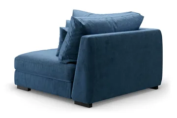Dubai Hörnmodul Sammet Extra Djup - Blå - Möbler - Soffa - Modulsoffor - Hörnmodul