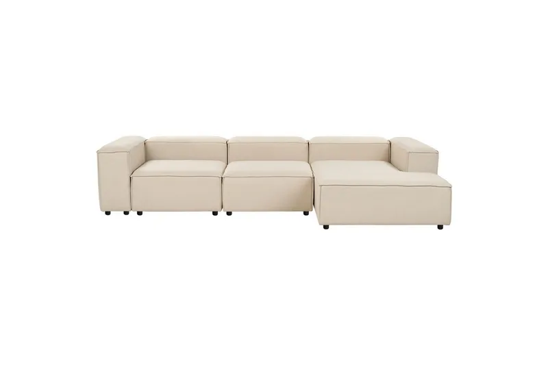 Hörnsoffa till vänster Ardal Beige/svart, Beige/svart