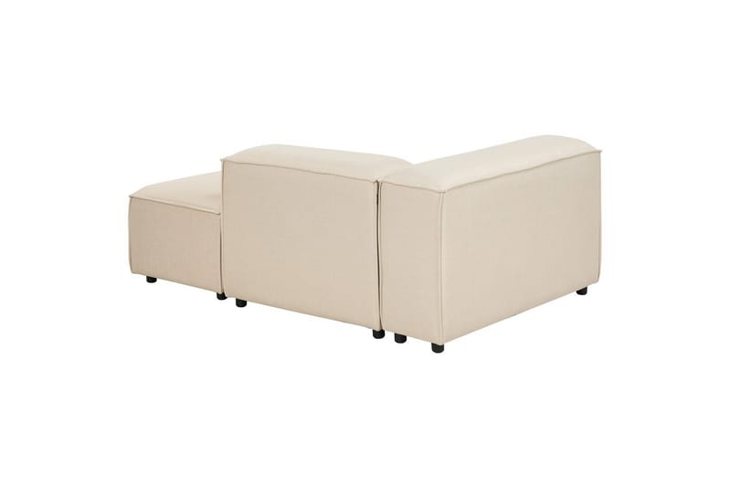 Hörnsoffa till vänster Ardal Beige/svart - Beige/svart - Möbler - Soffa - Modulsoffor - Hörnmodul