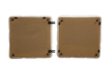 Belgin Mittmodul / Fåtölj 95 cm med fast ryggstöd och repdetaljer - Grå - Möbler - Soffa - Modulsoffor - Mittmodul