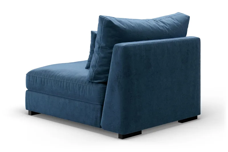 Dubai Mittmodul Sammet Extra Djup - Blå - Möbler - Soffa - Modulsoffor - Mittmodul