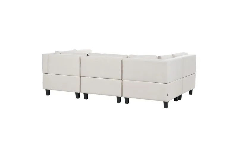 Modulsoffa Unstad Beige/svart - Beige/svart - Möbler - Soffa - Modulsoffor - Komplett modulsoffa