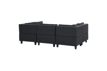 Modulsoffa Unstad Svart - Svart - Möbler - Soffa - Modulsoffor - Komplett modulsoffa