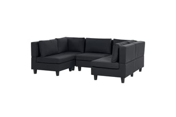 Modulsoffa Unstad Svart - Svart - Möbler - Soffa - Modulsoffor - Komplett modulsoffa