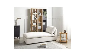 Schäslong Vizille Vit, Svart - Vit - Möbler - Soffa - Modulsoffor - Övriga moduler till modulsoffa