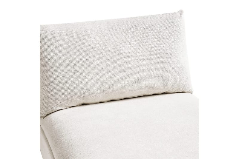 Schäslong Vizille Vit, Svart - Vit - Möbler - Soffa - Modulsoffor - Övriga moduler till modulsoffa