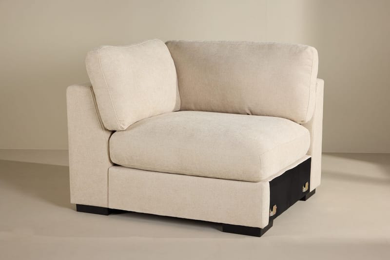 Vänstermodul Salerno i Tyg, Beige