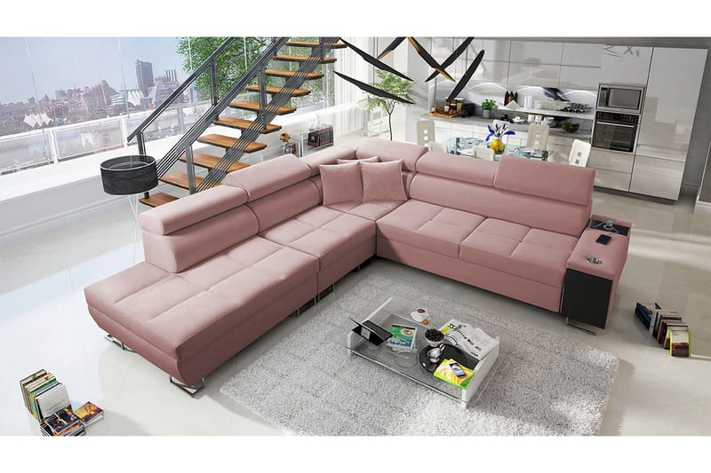 Morenia Bäddsoffa m. Schäslong L-formad - Möbler - Soffa - Bäddsoffa