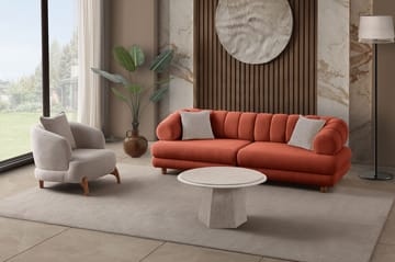 Munemori 3-sits Soffa 240x80x95 cm - Tile Red - Möbler - Soffa - 3 sits soffa