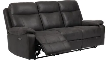 Norvian Reclinersoffa 3-sits Elektrisk - Svart - Möbler - Soffa - 3 sits soffa