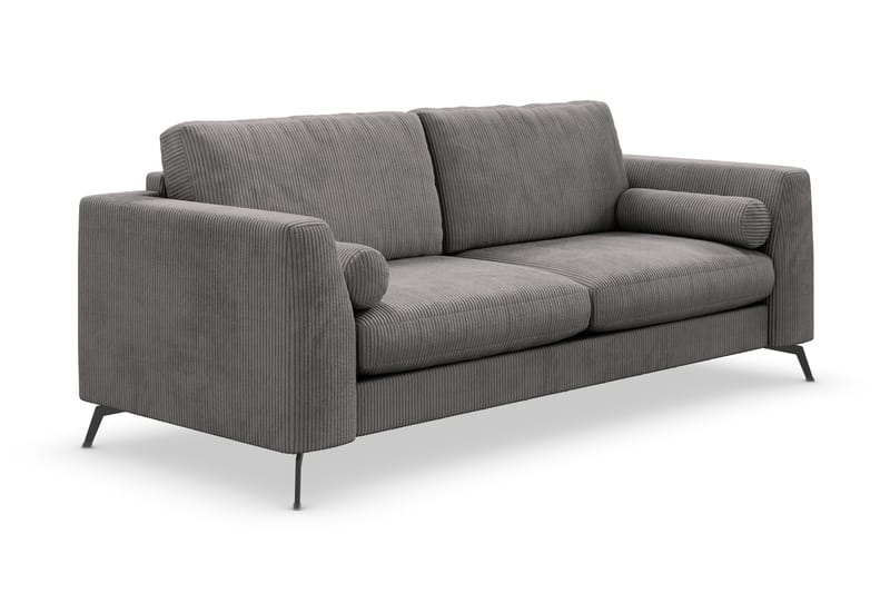 Ocean Lyx 3-sits Manchestersoffa - Mörkgrå - Möbler - Soffa - 3 sits soffa