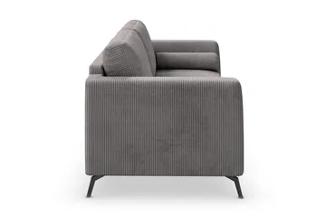 Ocean Lyx 3-sits Manchestersoffa - Mörkgrå - Möbler - Soffa - 3 sits soffa