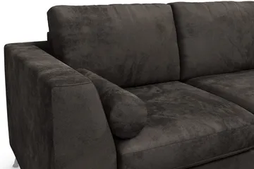 Ocean Lyx 3-sits Sammetssoffa - Mörkgrå - Möbler - Soffa - Sammetssoffa