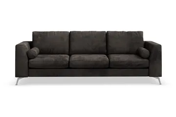 Ocean Lyx 3-sits Sammetssoffa - Mörkgrå - Möbler - Soffa - Sammetssoffa