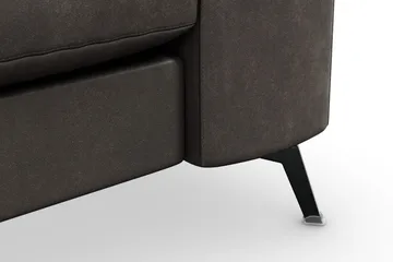 Ocean Lyx 3-sits Soffa i Konstläder - Mörkgrå - Möbler - Soffa - Skinnsoffor
