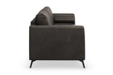 Ocean Lyx 3-sits Soffa i Konstläder - Mörkgrå - Möbler - Soffa - Skinnsoffor