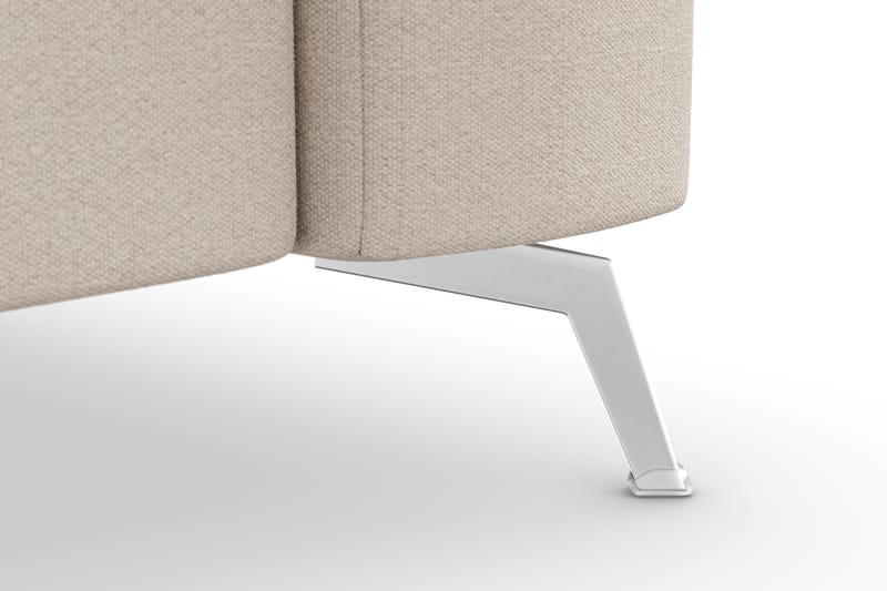 Ocean Lyx 3-sits Soffa med Nackrullar 222 cm i Chenille - Beige - Möbler - Soffa - 3 sits soffa
