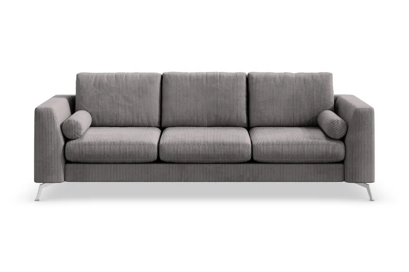 Ocean Lyx 4-sits Manchestersoffa - Mörkgrå - Möbler - Soffa - 4 sits soffa